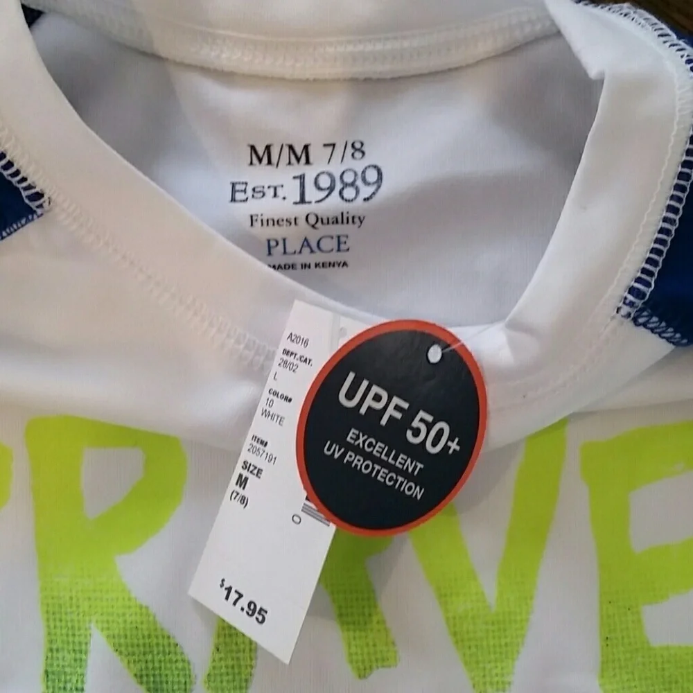 Children's Place Swim Shirt NWT